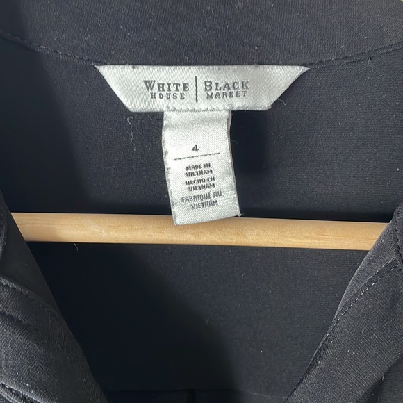 WHITE HOUSE BLACK MARKET Utility Dress | Black | Size 4 - Picture 9 of 13